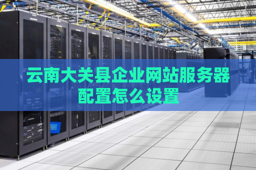 云南大关县企业网站服务器配置怎么设置